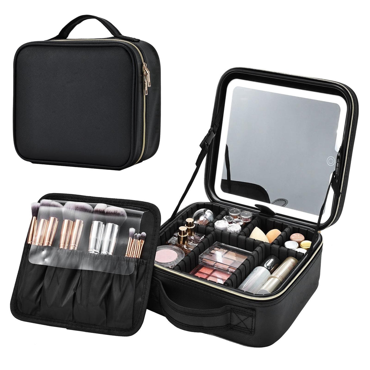HomeGlam GlowCase™ | Beauty Case Porta Trucchi con Specchio LED