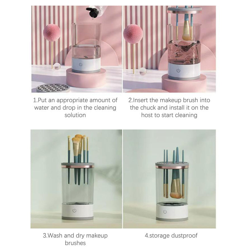 HomeGlam BrushClean™ | Pulitore Elettrico per Pennelli Make-up  Copia titolo