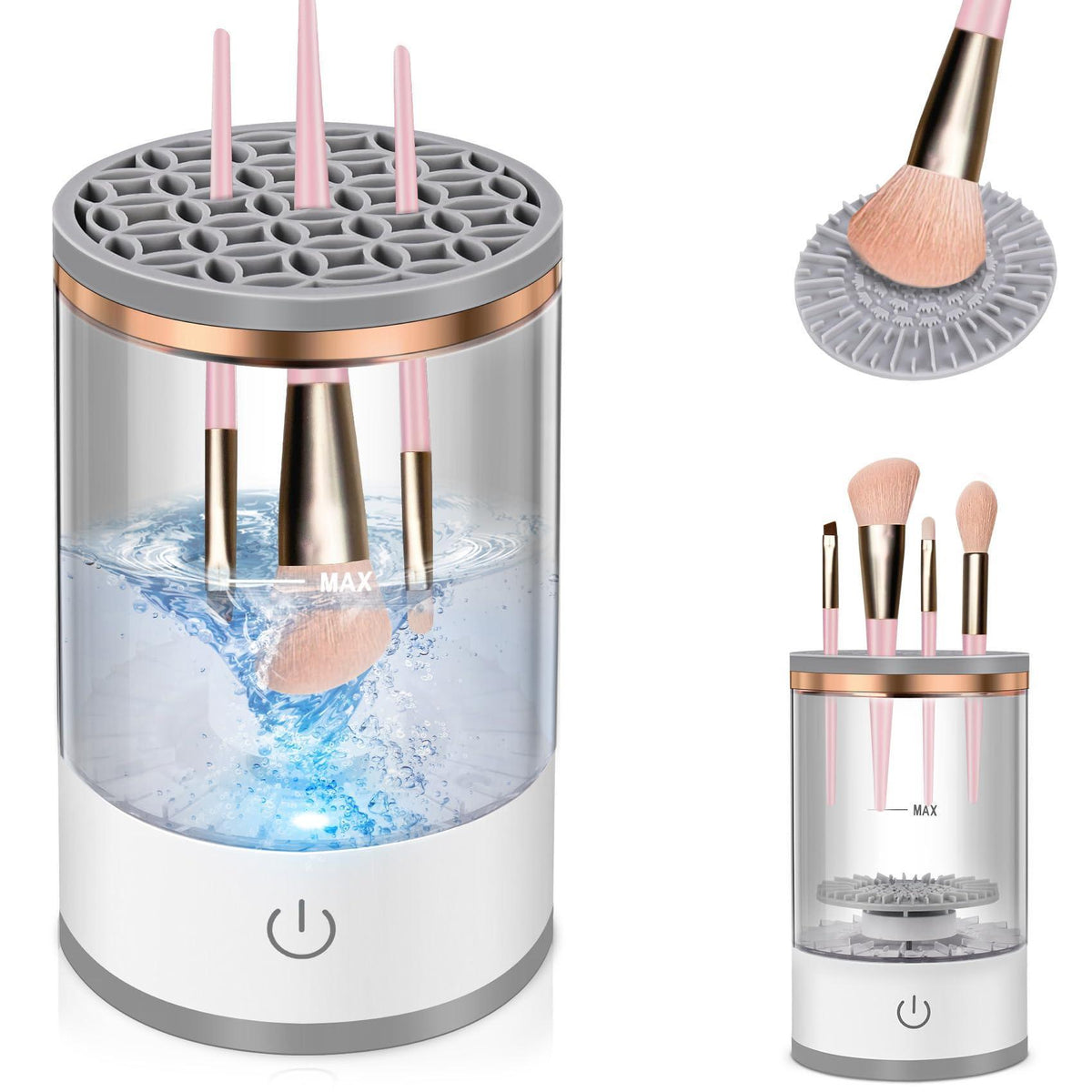 HomeGlam BrushClean™ | Pulitore Elettrico per Pennelli Make-up  Copia titolo